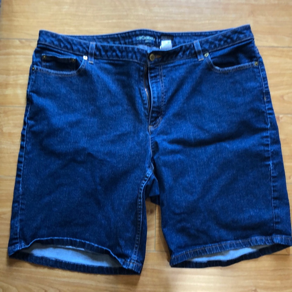 LIZ CLAIBORNE JACKIE CASUAL BERMUDA DENIM SHORTS